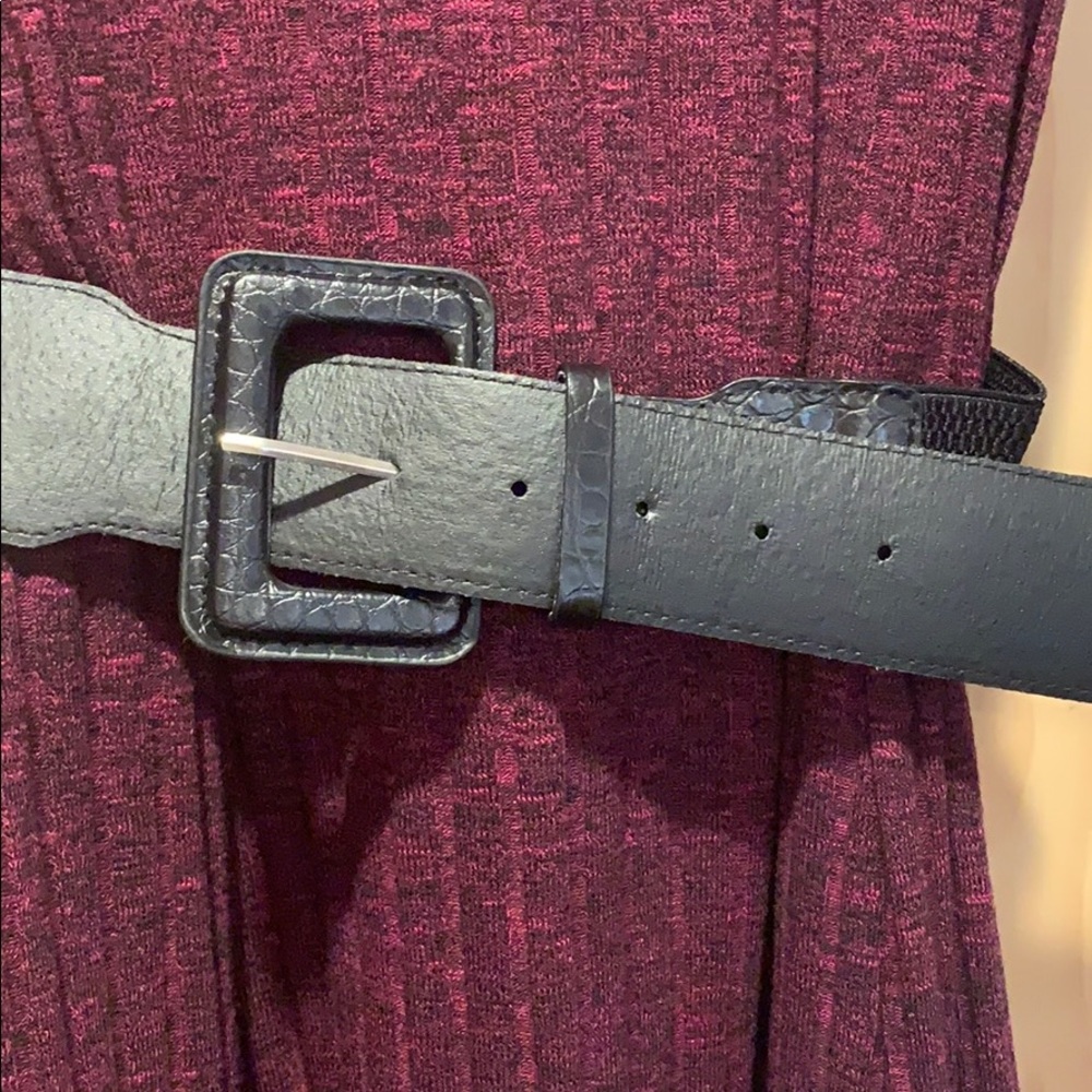 RN STUDIO 3 quarter sleeve dress with belt - Picture 2 of 4